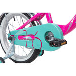 Велосипед NOVATRACK 16", ANCONA, розовый, тормоз нож.передняя корзина,,крылья и багаж. хромир.