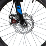 Велосипед NOVATRACK 20" SHARK чёрный, сталь, 6-скор, Microshift/Power, диск.тормоз STG