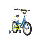 Велосипед NOVATRACK 16" URBAN синий, полная защита цепи, тормоз нож., крылья и багажник хром.