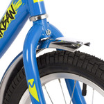Велосипед NOVATRACK 16" URBAN синий, полная защита цепи, тормоз нож., крылья и багажник хром.