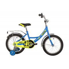 Велосипед NOVATRACK 16" URBAN синий, полная защита цепи, тормоз нож., крылья и багажник хром.