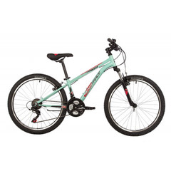 Велосипед NOVATRACK 24" ACTION сталь 12'', бирюзовый, 18 скор. TZ500/TS-38/TZ500/SG-6S, V-brake