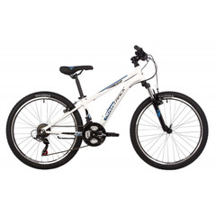 Велосипед NOVATRACK 24" ACTION сталь 12'', белый, 18 скор.TZ500/TS-38/TZ500/SG-6S, V-brake