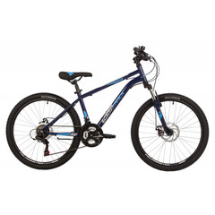 Велосипед NOVATRACK 24" ACTION сталь 14'', синий, 18 скор.TZ500/TS-38/TZ500/SG-6S, D-brake