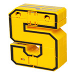 Трансформер 2в1 BONDIBOT Bondibon PB 13x7x4 см, розовый пластик.бокс, цифра"5".