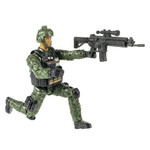 Набор солдат 18,5 см с оружием, "НАСТОЯЩИЙ БОЕЦ" Bondibon, BOX 25,5x12,6x5,4см, армеец.