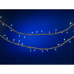 н.г.эл.гирл.наружн.220в.гидроизол.400л. LED (4/8ф)20м.,бел.цв.(бел.провод)