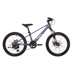 Велосипед NOVATRACK 20" TIGER PRO, магнезиевая.рама, голубой, 6-скор, TY21/TS38, диск.тор.STG