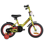 Велосипед NOVATRACK 14" TWIST зеленый, тормоз нож, крылья корот, полная защ.цепи
