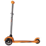Самокат Novatrack Disco-kids Basic, колеса 120x76мм, оранжевый
