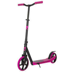 Самокат Novatrack Polis Plastic NF, колеса 200х180 мм, розовый