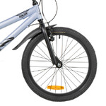 Велосипед NOVATRACK 20" RACER серый,  стальная рама, 6 скор., Microshift MS21/Microshift TS38, V- br