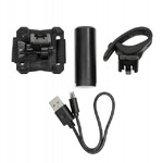Фонарь велосипедный STG JY-7200A на шлем, 700 mAh, алюм.