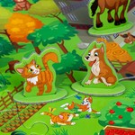 Объёмные фигурки."Мама и её малыш"- настольная игра BONDIBON."