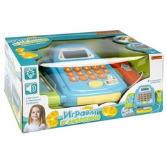 Игр.набор BONDIBON, ИГРАЕМ В МАГАЗИН, с кассовым аппаратом и аксесс., BOX