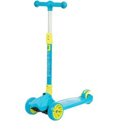 Самокат детский BONDIBON KIDS, складной механизм на руле, широкие свет.колеса PU пер.120*40+задн.75*24, синий