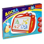 Доска для рисования со стилусом и 3 печатями, Bondibon, BOX 28,5x21,5x2 см, зелёный корпус, арт. 636.