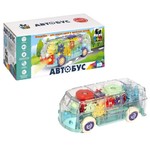 Игр.разв.пласт. "АВТОБУС" BABY YOU BONDIBON, подсветка, звук, движение, прозр.корпус с шестер.