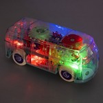 Игр.разв.пласт. "АВТОБУС" BABY YOU BONDIBON, подсветка, звук, движение, прозр.корпус с шестер.