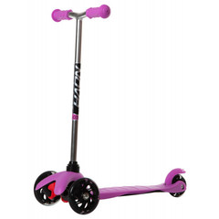 Самокат для детей Novatrack Disco-kids Start, свет.колеса PU пер.120*24  задн.76*24мм