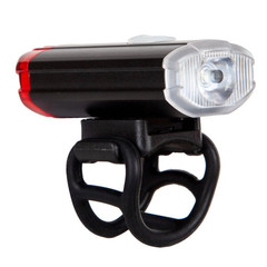 Фонарь передний STG FL1612  200lm 800 mAH Свет спереди и сзади, крепление на шлем/руль.
